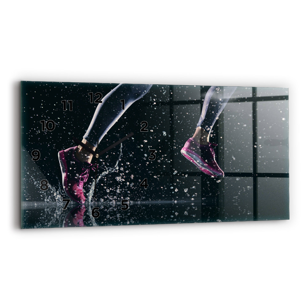 Vízszintes üvegóra 60x30 Egészséges életmód és futás