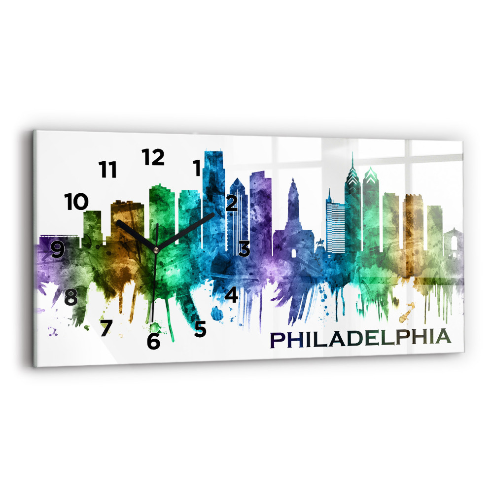 Üvegóra vízszintesen 60x30 Színes Philadelphia