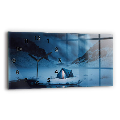 Üvegóra vízszintesen 60x30 Sátor az izlandi hegyekben