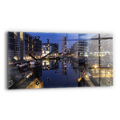 Üvegóra vízszintesen 60x30 Éjjel kivilágított város