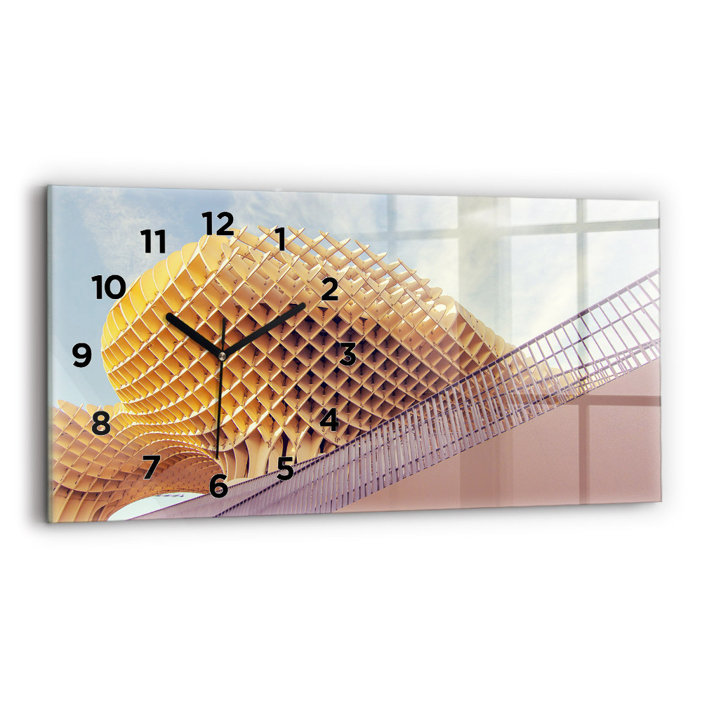 Négyszögletes üvegóra vízszintesen 60x30 Kilátópont Sevillában