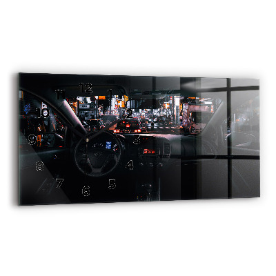 Vízszintes üvegóra 60x30 Autó Tokióban