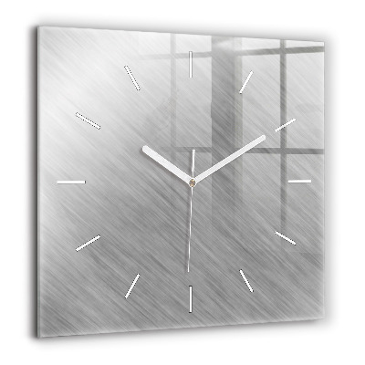 Négyzet alakú üvegóra 60x60 Fém fal