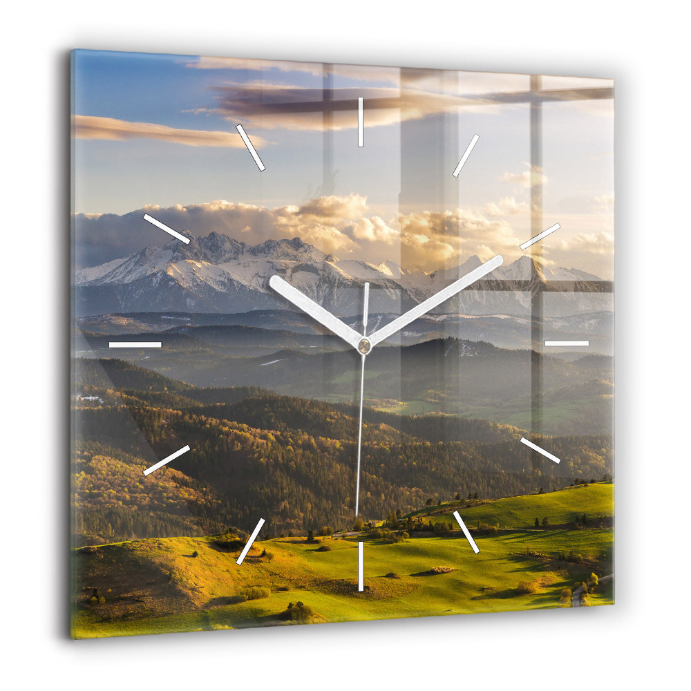 Négyzetes üvegóra 60x60 Pieniny - Magashegyi