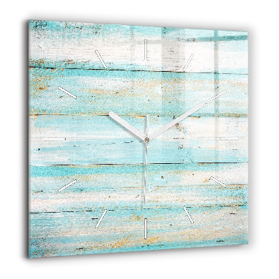 Négyzetes üvegóra 60x60 Kék táblák