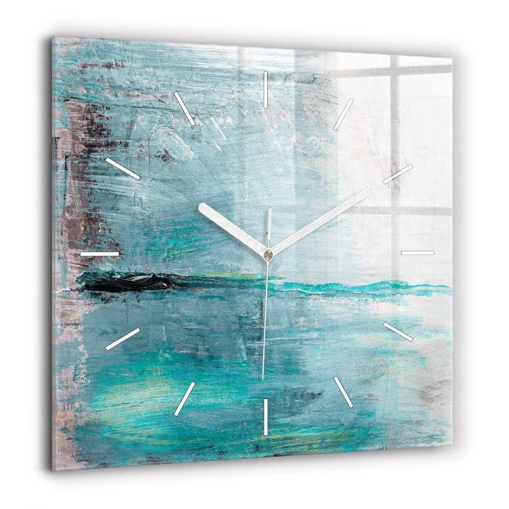 Szögletes fali üvegóra 60x60 Olaj textúra absztrakt