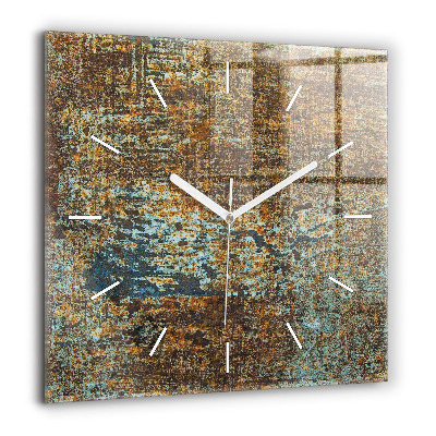 Négyzetes üvegóra 60x60 Régi fém textúrája