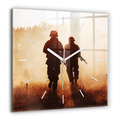 Szögletes fali üvegóra 60x60 Egyesült Államok tengerészgyalogosok