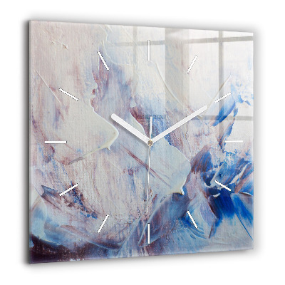 Négyzet alakú üvegóra 60x60 Absztrakt festék textúra