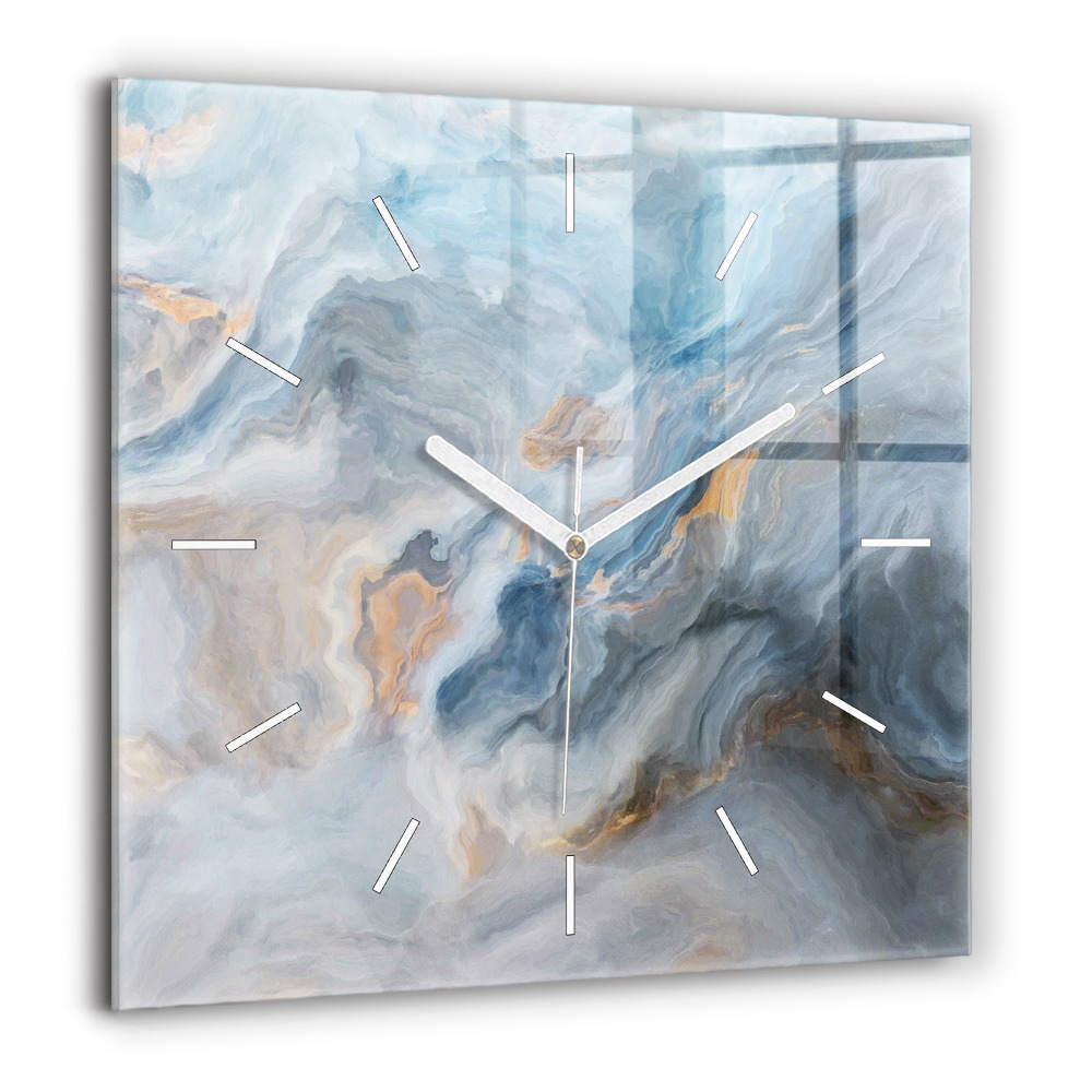 Szögletes üvegóra 60x60 Márvány minta