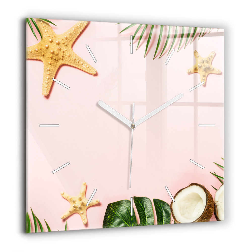 Szögletes fali üvegóra 60x60 Nyári hangulat