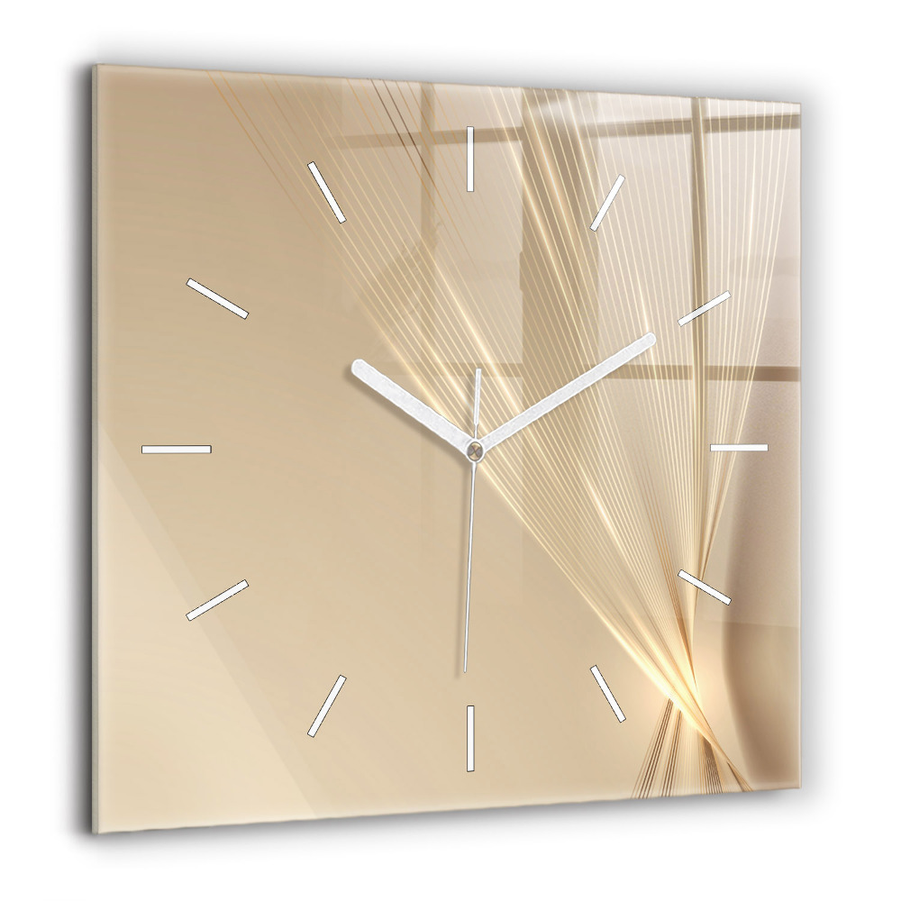 Szögletes üvegóra 60x60 Absztrakt fény