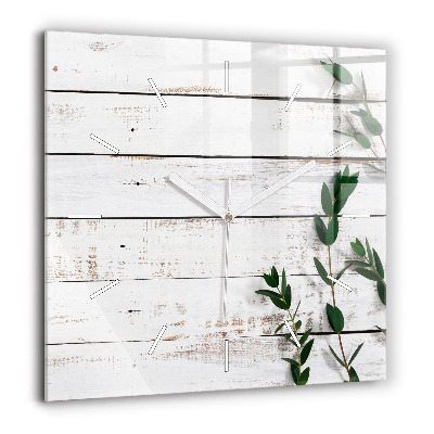 Négyzetes üvegóra 60x60 Könnyű fadeszkák