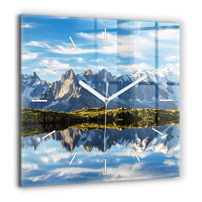 Négyzetes üvegóra 60x60 Chamonix völgye, Francia Alpok