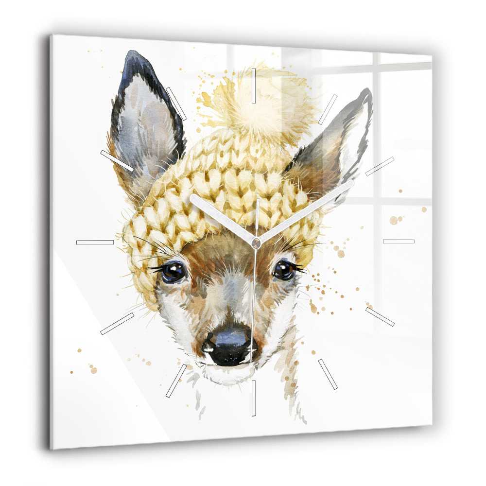 Szögletes üvegóra 60x60 Szarvasok