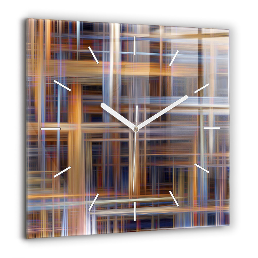 Szögletes fali üvegóra 60x60 Geometriai absztrakció