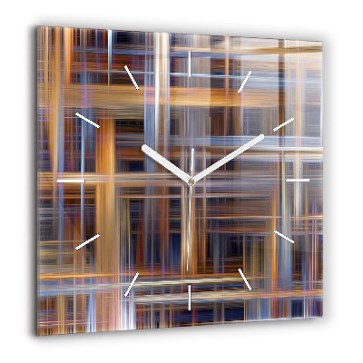 Szögletes fali üvegóra 60x60 Geometriai absztrakció