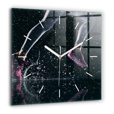 Négyzet alakú üvegóra 60x60 Egészséges életmód és futás