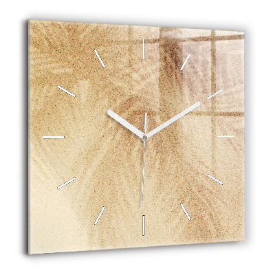 Szögletes fali üvegóra 60x60 Arany absztrakció