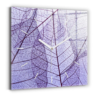 Négyzet alakú üvegóra 60x60 Levelek - természet