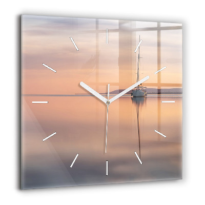 Szögletes üvegóra 60x60 Balaton USA