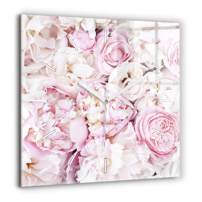 Szögletes fali üvegóra 60x60 Dekoratív virágok és növények