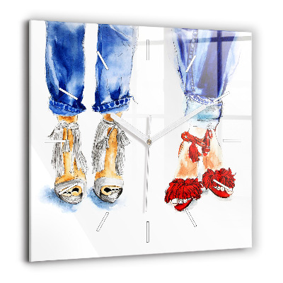 Négyzetes üvegóra 60x60 Női kitűzők