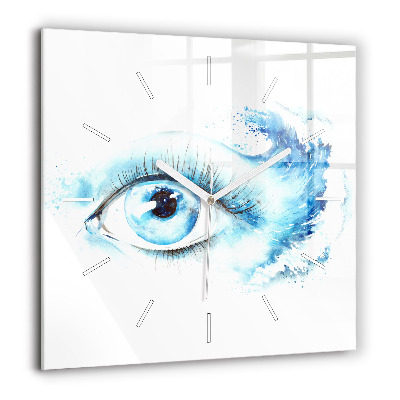 Szögletes üvegóra 60x60 Tengeri szem