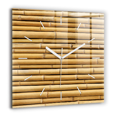 Négyzetes üvegóra 60x60 Bambuszrudak