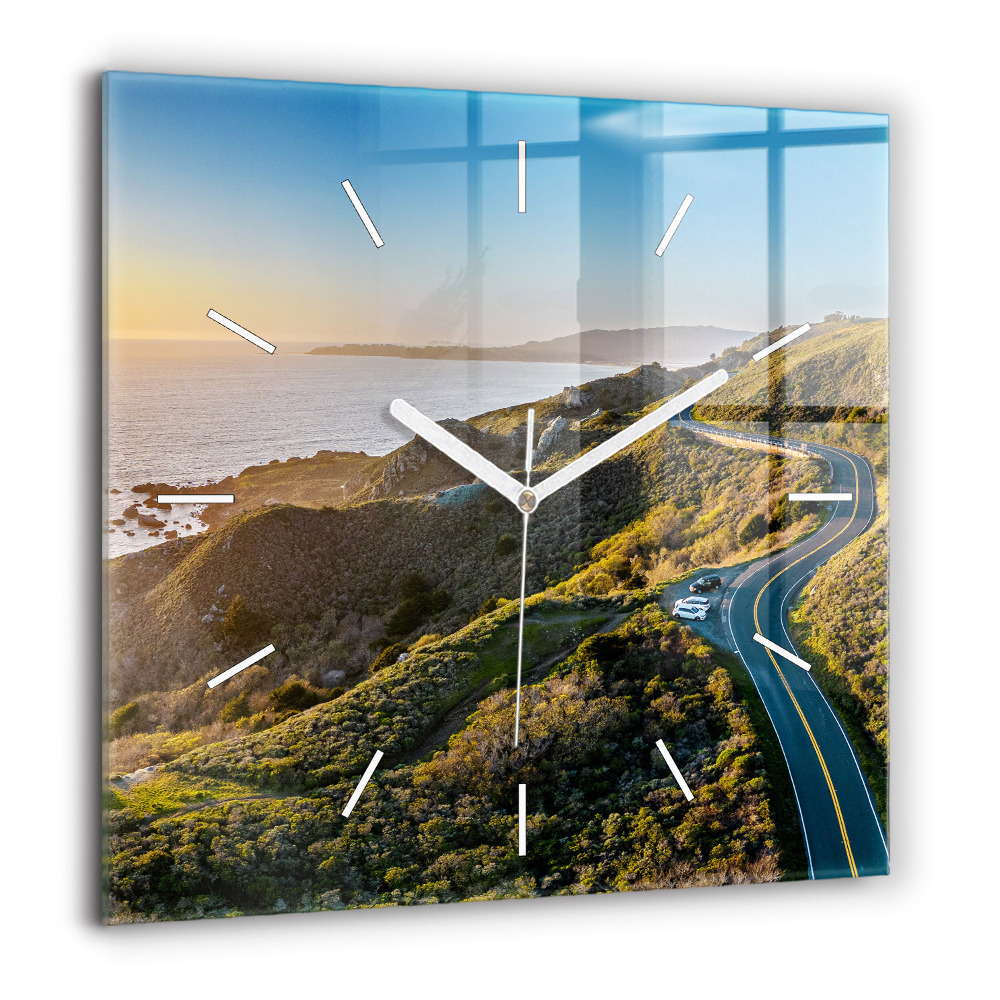 Szögletes üvegóra 60x60 San Francisco út