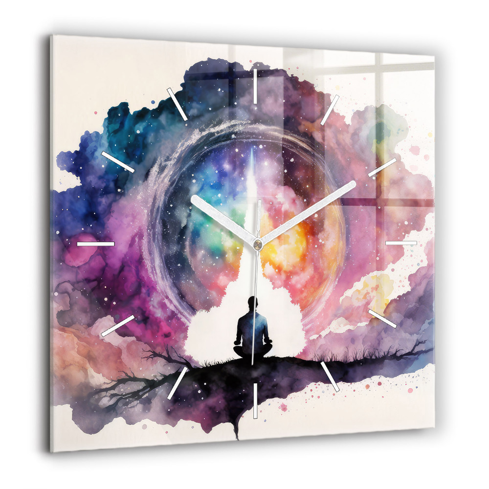 Négyzet alakú üvegóra 60x60 Életmód meditáció