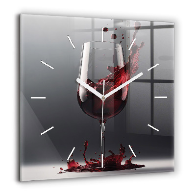 Négyzet alakú üvegóra 60x60 Vörösboros lámpa