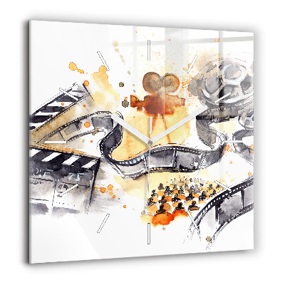 Négyzetes üvegóra 60x60 Mozgóképes kamera