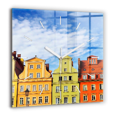 Szögletes fali üvegóra 60x60 Wroclaw - óváros