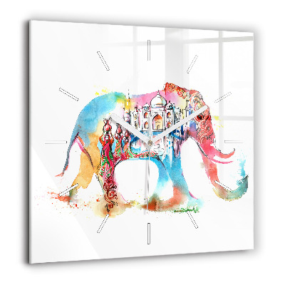 Szögletes fali üvegóra 60x60 India kultúrája