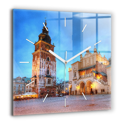 Négyzetes üvegóra 60x60 Krakkó fő piactere