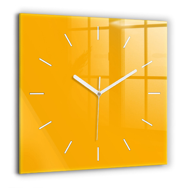 Szögletes fali üvegóra 60x60 Sötét sárga