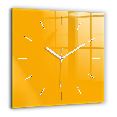 Szögletes fali üvegóra 60x60 Sötét sárga