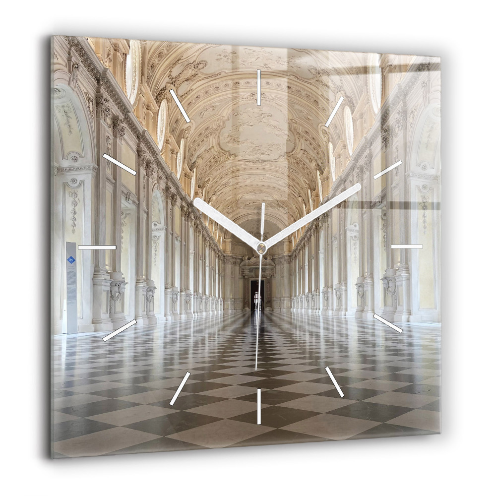 Szögletes üvegóra 60x60 La Veneria Reale Múzeum