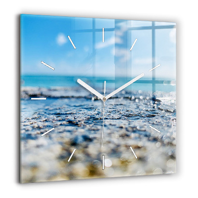 Négyzet alakú üvegóra 60x60 Víz fotózás