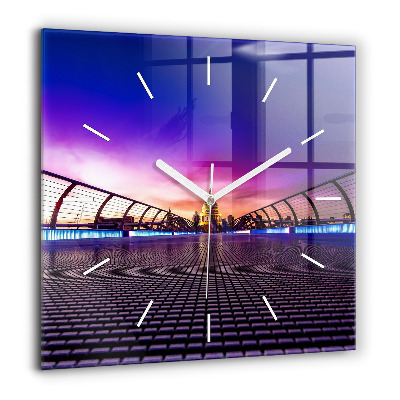 Szögletes üvegóra 60x60 Szent Pál katedrális