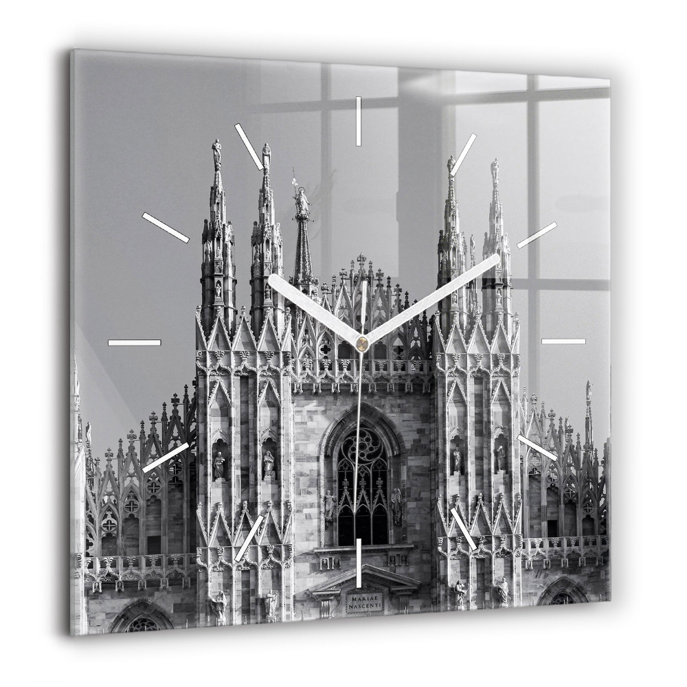 Szögletes fali üvegóra 60x60 Duomo di Milano székesegyház