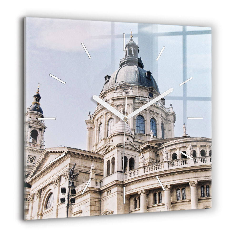 Szögletes üvegóra 60x60 Szent István-bazilika