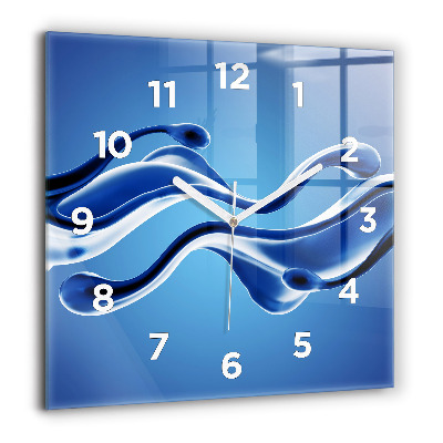 Szögletes fali üvegóra 60x60 Folyékony absztrakt