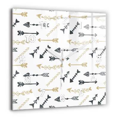 Négyzetes üvegóra 60x60 Geometrikus csípőminta