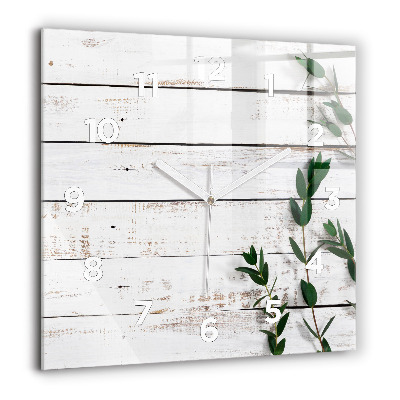 Négyzetes üvegóra 60x60 Könnyű fadeszkák