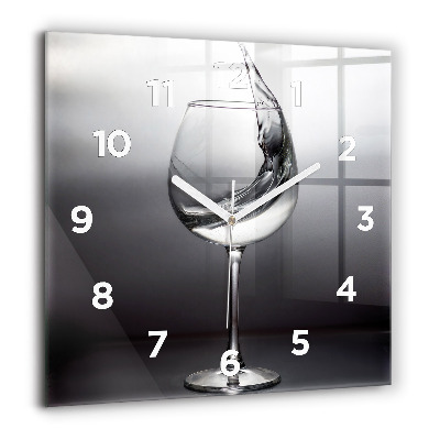 Négyzet alakú üvegóra 60x60 Borospohár