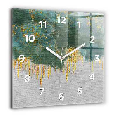 Négyzetes üvegóra 60x60 Dekoratív minta