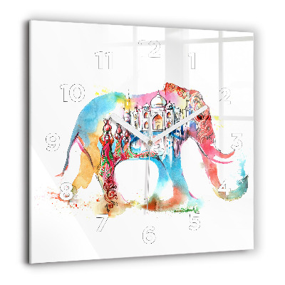 Szögletes fali üvegóra 60x60 India kultúrája