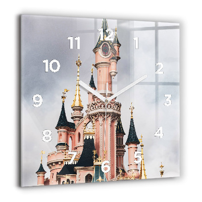 Szögletes üvegóra 60x60 Disneyland kastélya Párizsban